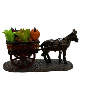 Lemax Carole Towne Fresh Garden Goods Fall Vegetable Horse Buggy